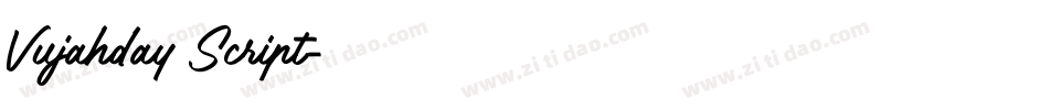Vujahday Script字体转换